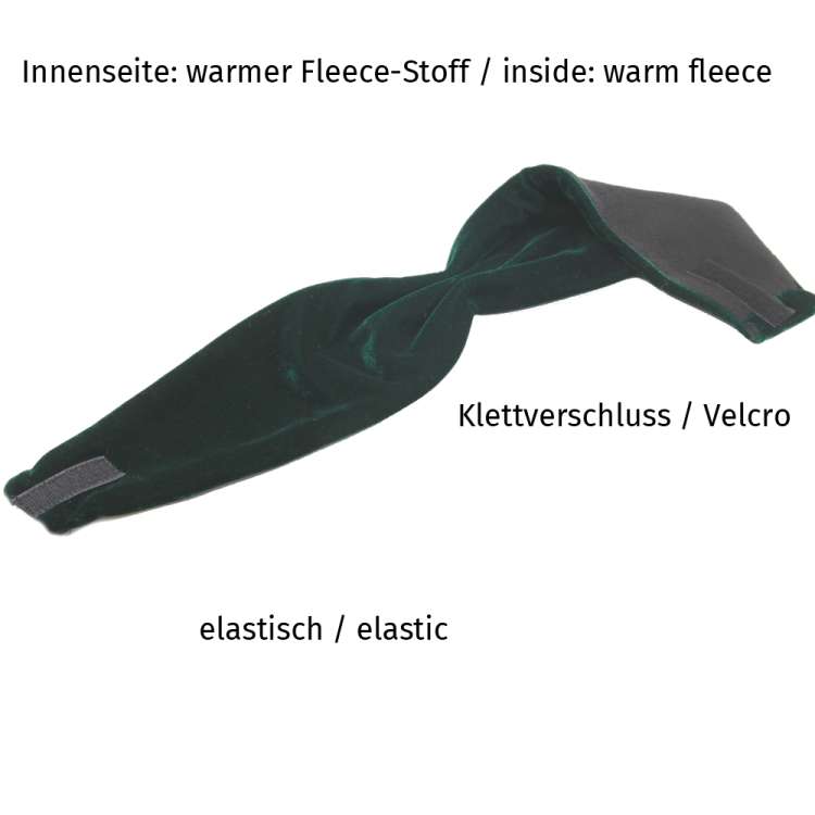 ohrenwärmer dunkelgrün vintage schlicht